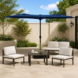 Your Friendly Outdoor Shade Solution: Azure Blue Parasol