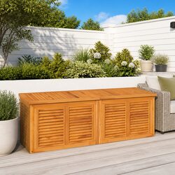 Outdoor Storage Box 150x50x55cm Teak Wood