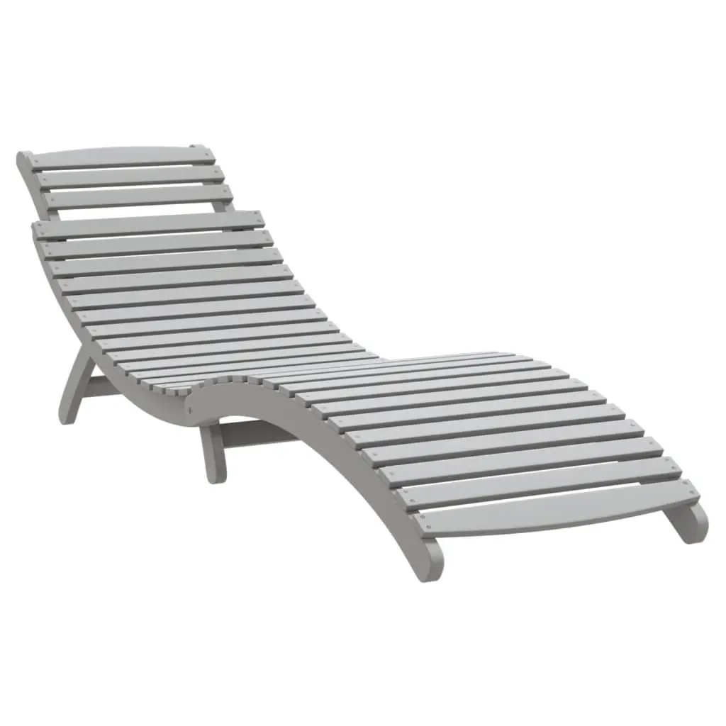 Grey Sun Lounger with Table