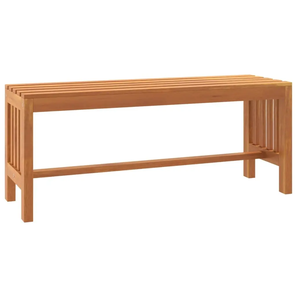 Outdoor Garden Bench 110cm Wooden Patio Seating Backyard Furniture Slatted