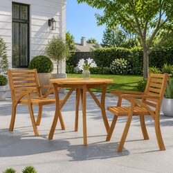 Elegant Round Garden Table 85 cm for Outdoor Use