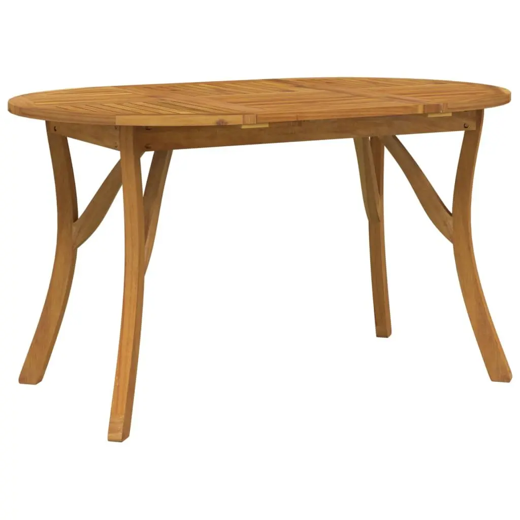 Solid Wood Garden Dining Table 150x90x75cm Outdoor Patio Furniture Brown Acacia