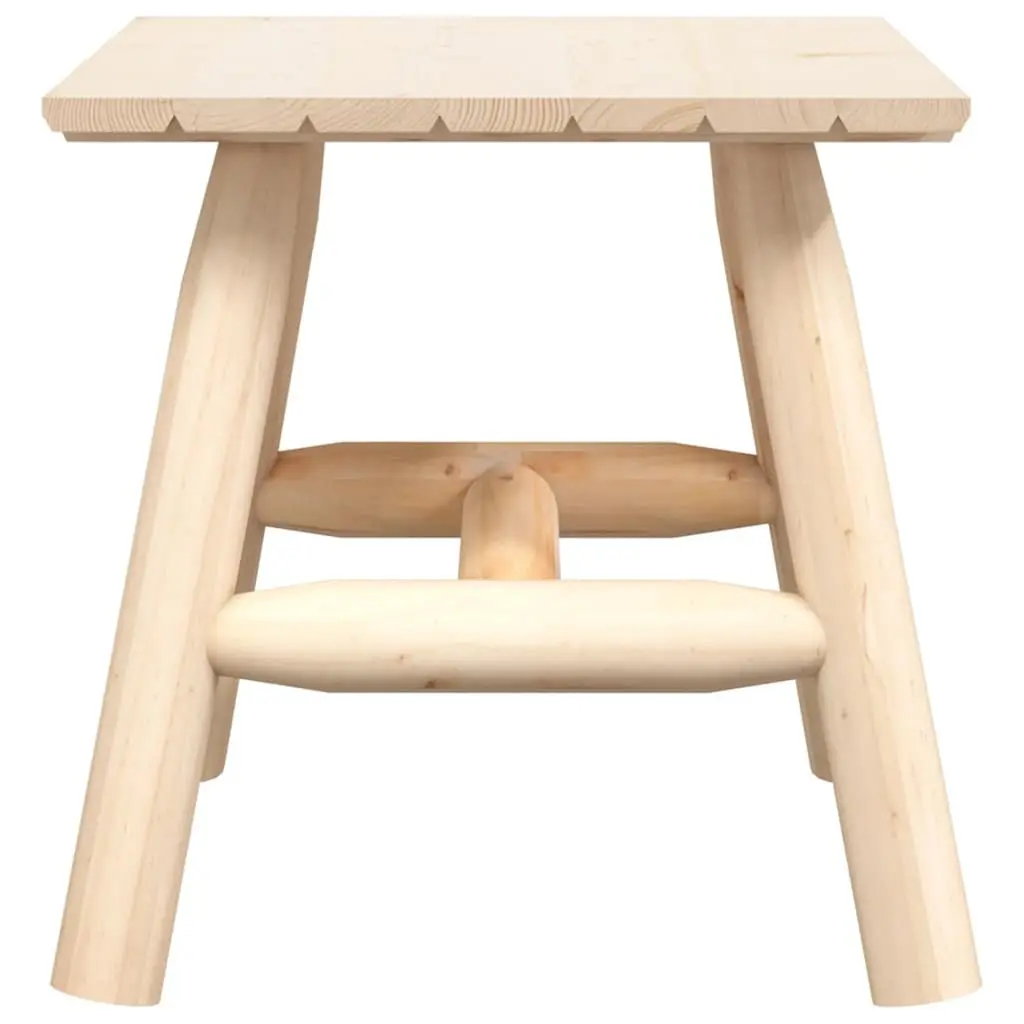 Side Table Brown 49x49x50cm Solid Wood Spruce Outdoor Garden Furniture