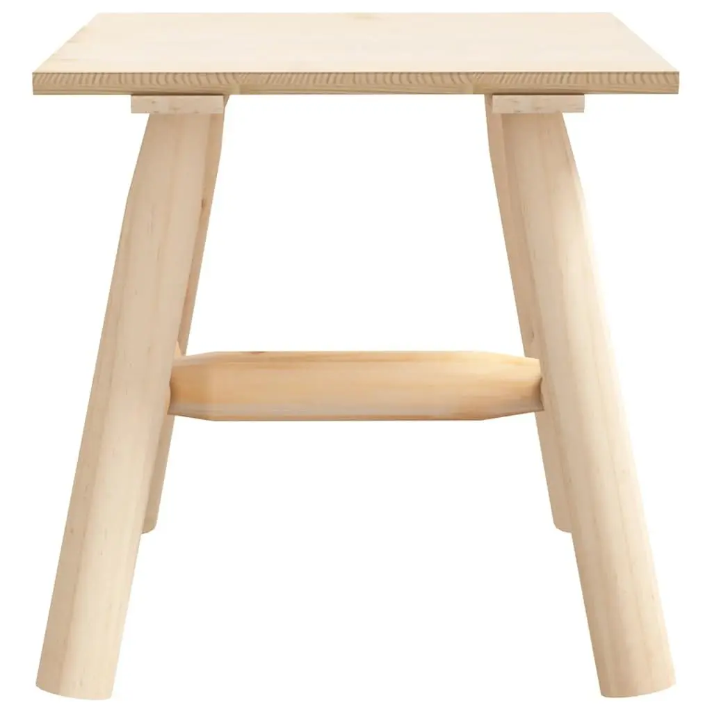Side Table Brown 49x49x50cm Solid Wood Spruce Outdoor Garden Furniture