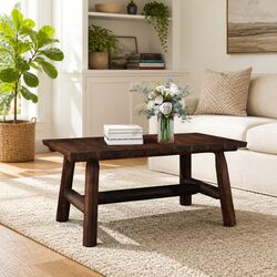 Compact and Sturdy Brown Outdoor Coffee Table