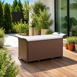 Outdoor Garden Bench with Cushion for Convenience
