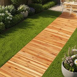 Garden Pathway in Solid Acacia Wood