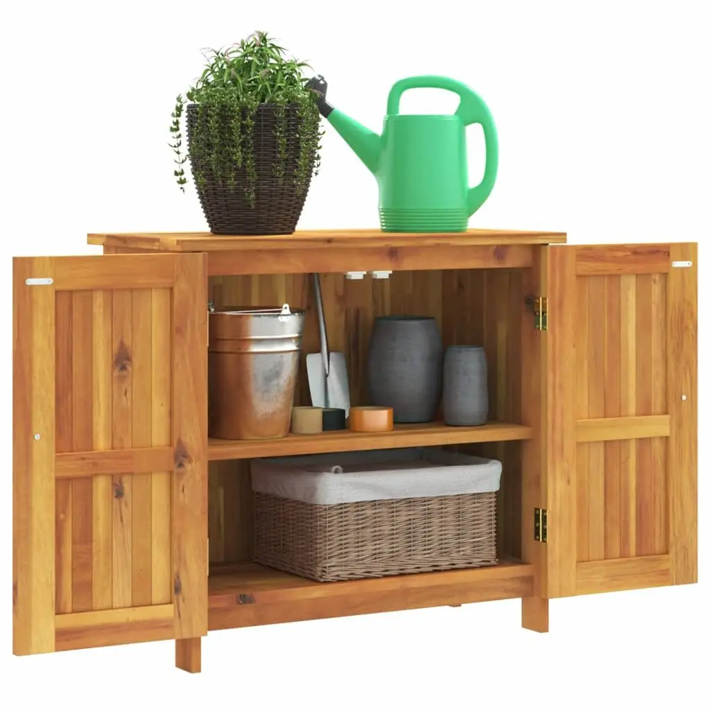 Garden Storage Cabinet, Solid Wood Construction