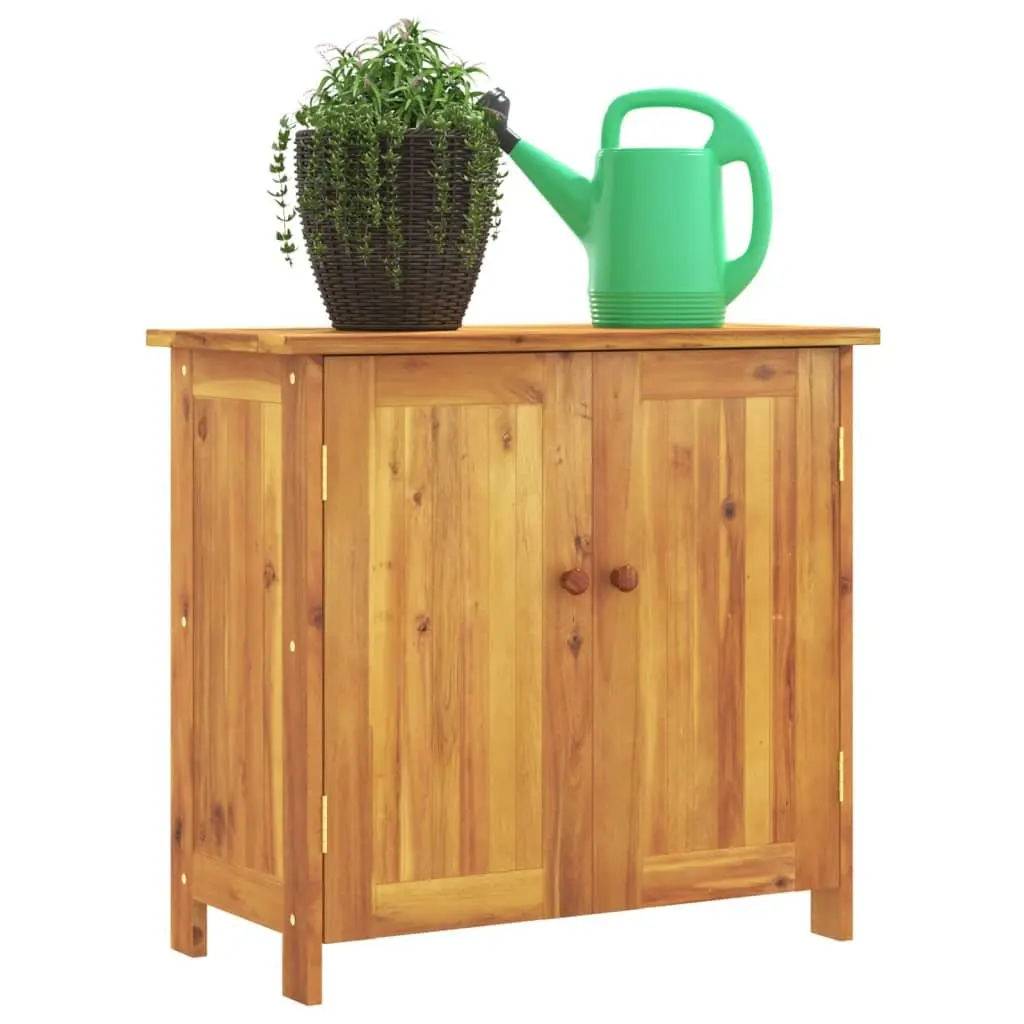 Garden Storage Cabinet, Solid Wood Construction