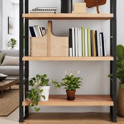 Wall Shelf Light Brown Rustic Solid Oak Wood 80x50cm Storage Ledge