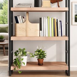 Floating Shelf in Rustic Solid Oak Wood 100x50cm