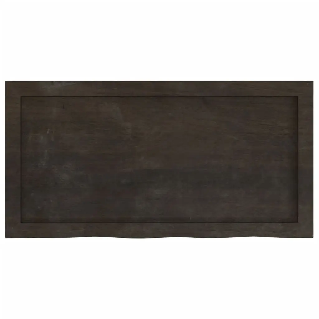 Wall Shelf Dark Brown Solid Oak Wood Rustic Storage Display Floating Ledge