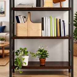 Dark Brown Rustic Floating Shelf 80x60cm