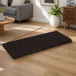 Friendly Folding Dark Brown Wall Shelf Made from Oak