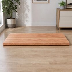 Concise Solid Oak Table Top with Live Edge 80x50x2 cm