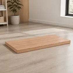 Concise Solid Oak Wood Table Top 80x50cm, Brown