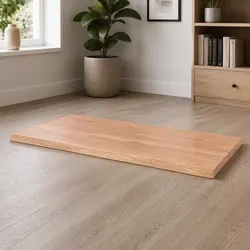 Solid Oak Tabletop with Live Edge - Short and Sturdy