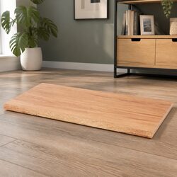 Concise Solid Oak Wood Table Top with Live Edge 100x40cm