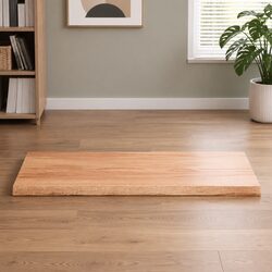 Compact Brown Solid Oak Table Top 100x60cm