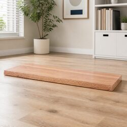 Solid Oak Wood Table Top 100x60cm, Live Edge Design