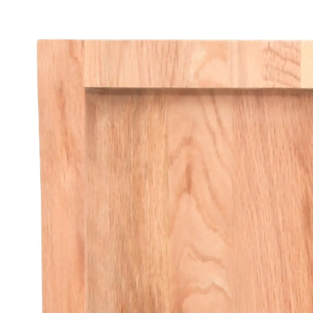 Wooden Table Top Brown Solid Oak Live Edge Foldable Replacement Board 120x60cm