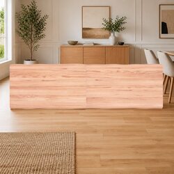Wooden Table Top Brown 140x40cm Live Edge Solid Oak Foldable Replacement Board