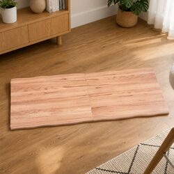 A Solid Oak Wood Table Top in Light Brown 140x60cm