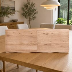 Solid Oak Table Top with Unique Live Edge 160x60cm