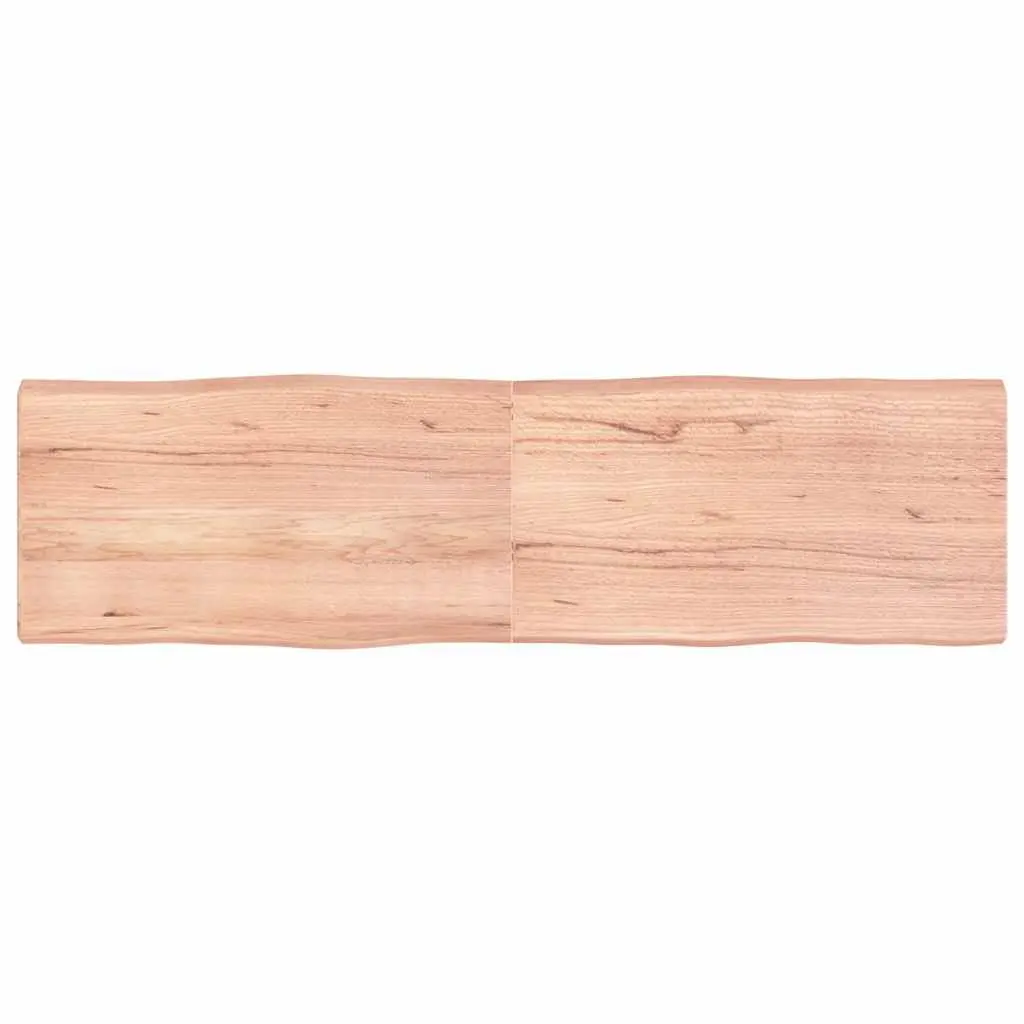 Wooden Table Top Brown Live Edge Solid Oak Folding Replacement Board