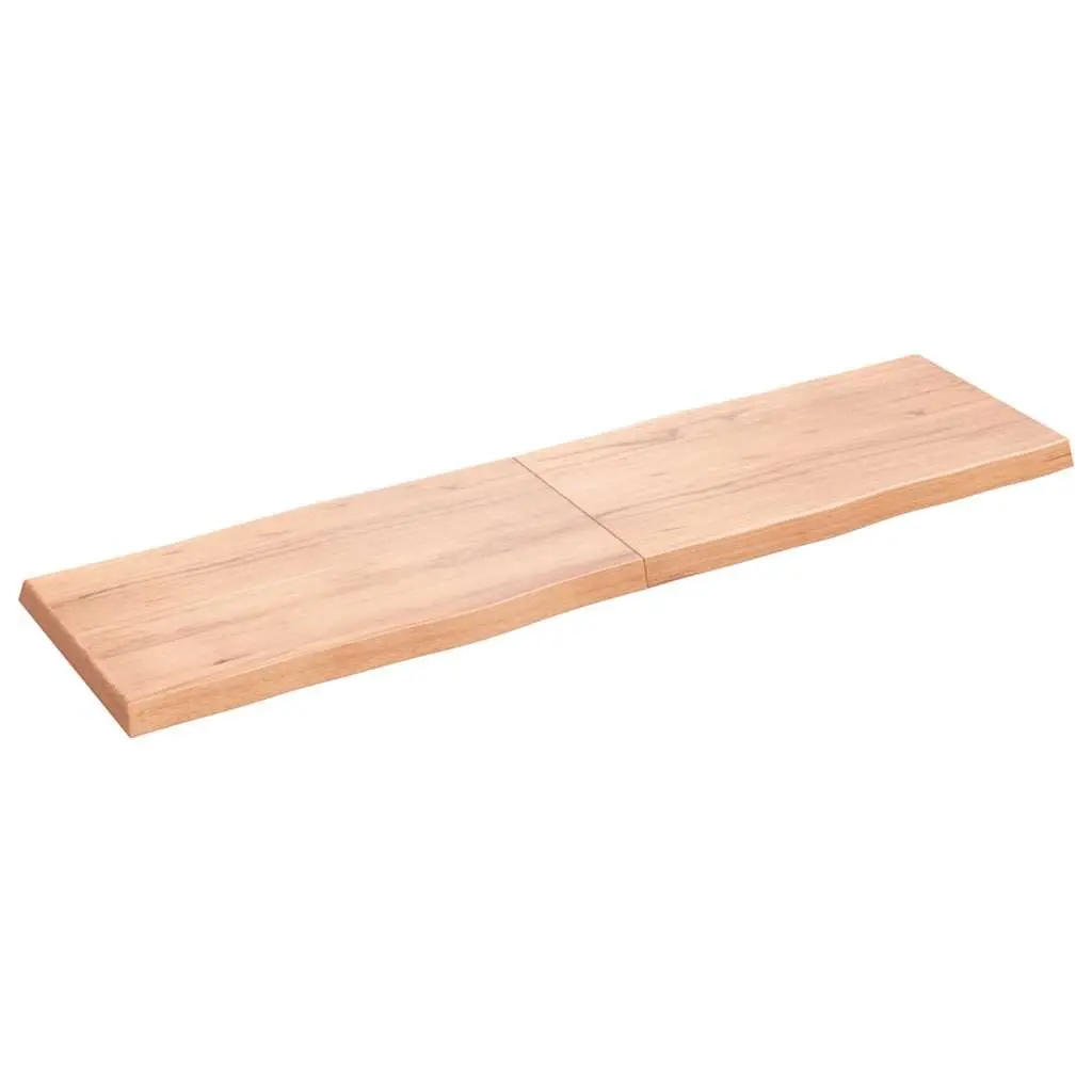 Wooden Table Top Brown Live Edge Solid Oak Folding Replacement Board