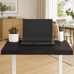 Friendly 60x40cm Handcrafted Table Top in Dark Brown