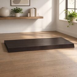 Compact Solid Oak Wood Tabletop for Immediate Use