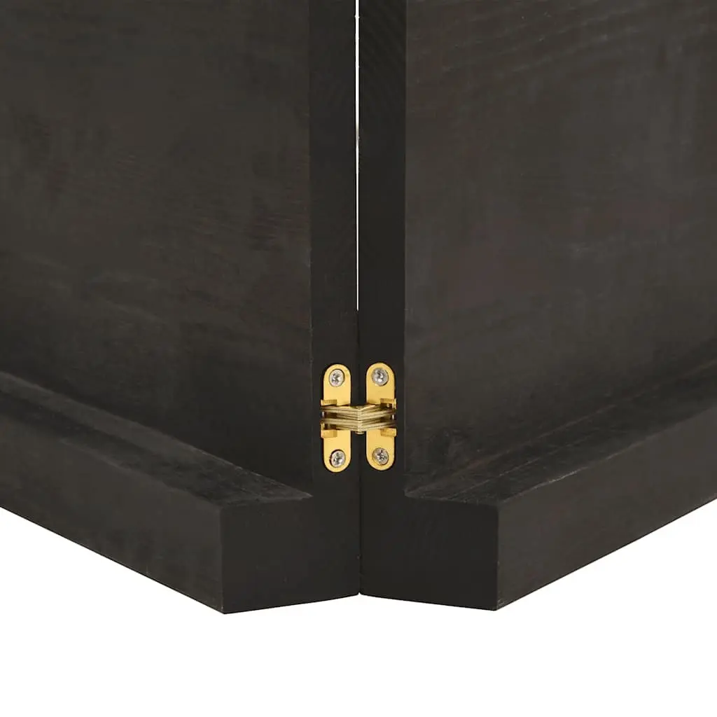Foldable Wooden Tabletop Dark Brown 120x50cm Solid Oak Live Edge Treated