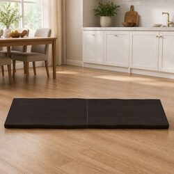 Compact Dark Brown Oak Table Top with Foldable Design 180x50cm