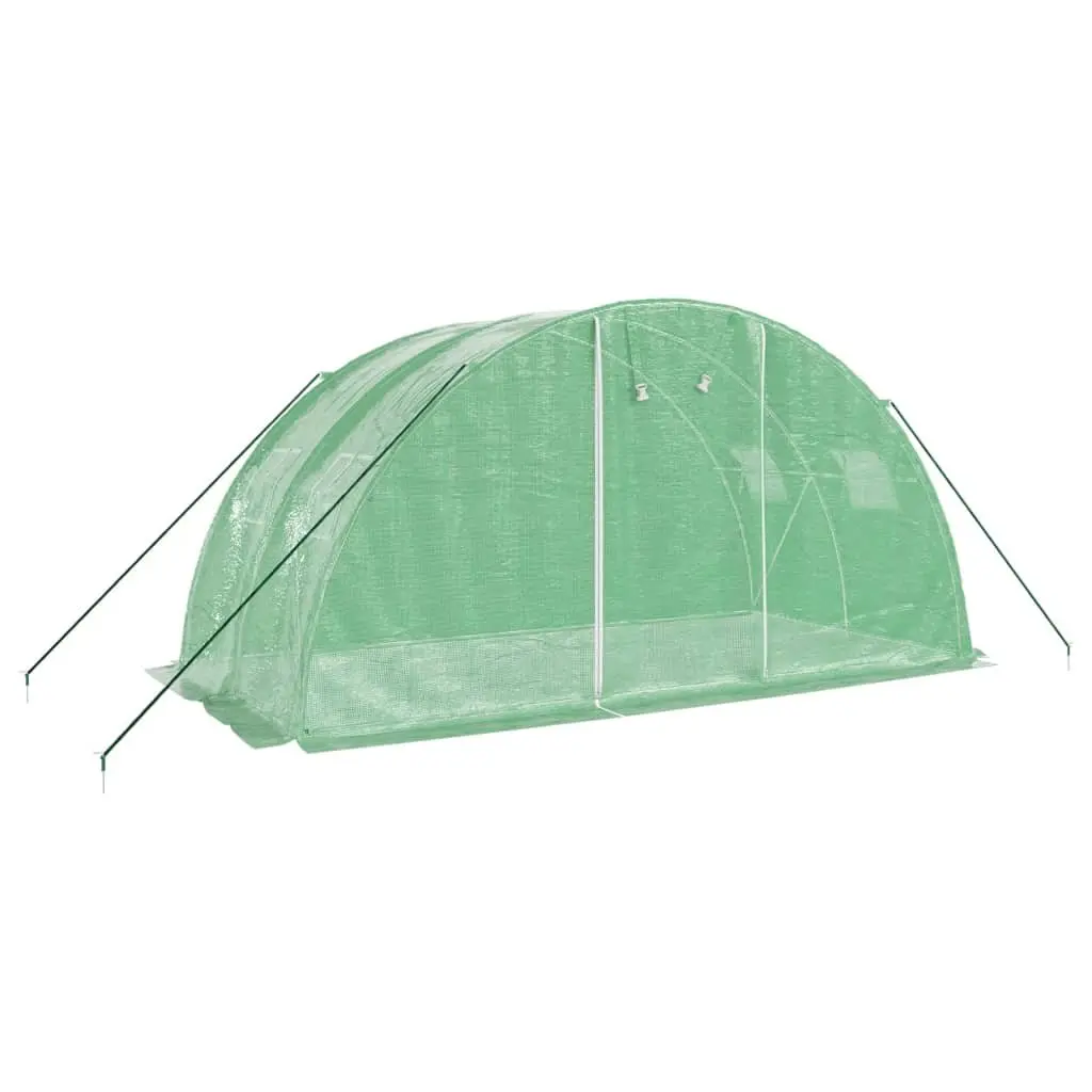 Greenhouse Green 4x2x2m PE Cover Steel Frame Outdoor Plant House