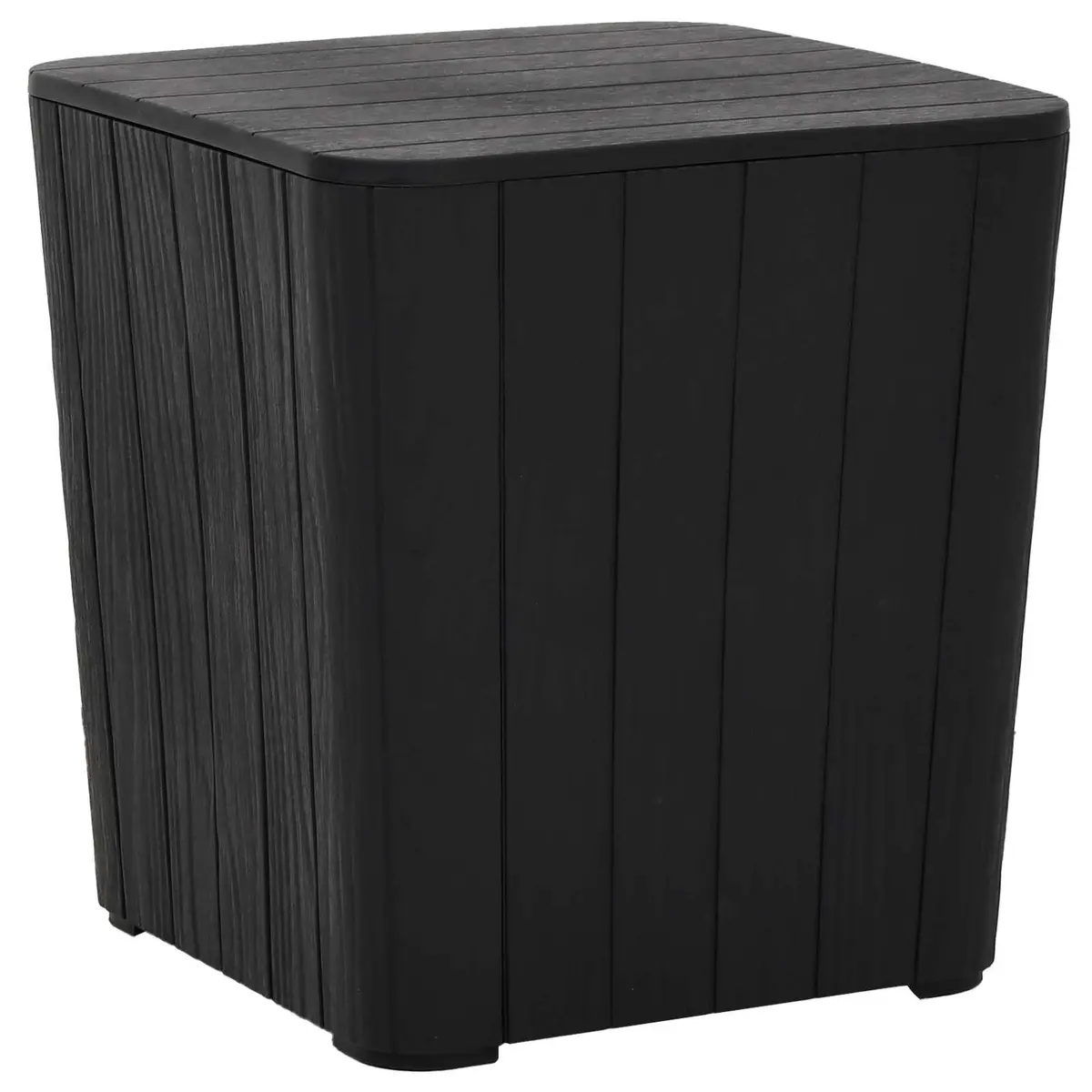 Garden Storage Table with Removable Lid Outdoor Patio Furniture Black