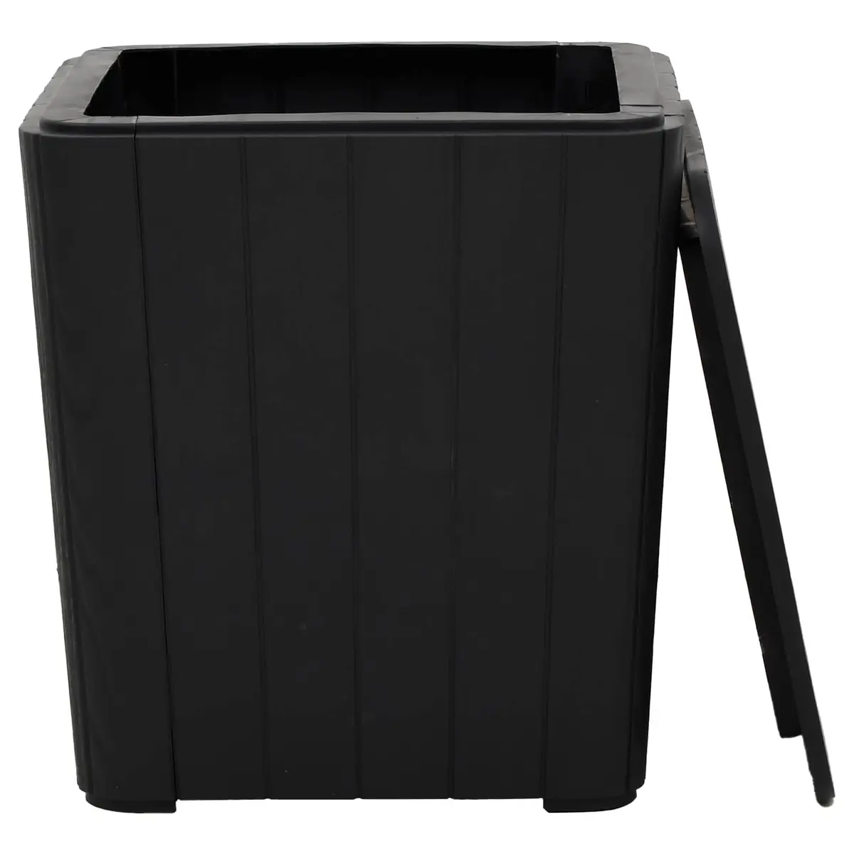 Garden Storage Table with Removable Lid Outdoor Patio Furniture Black