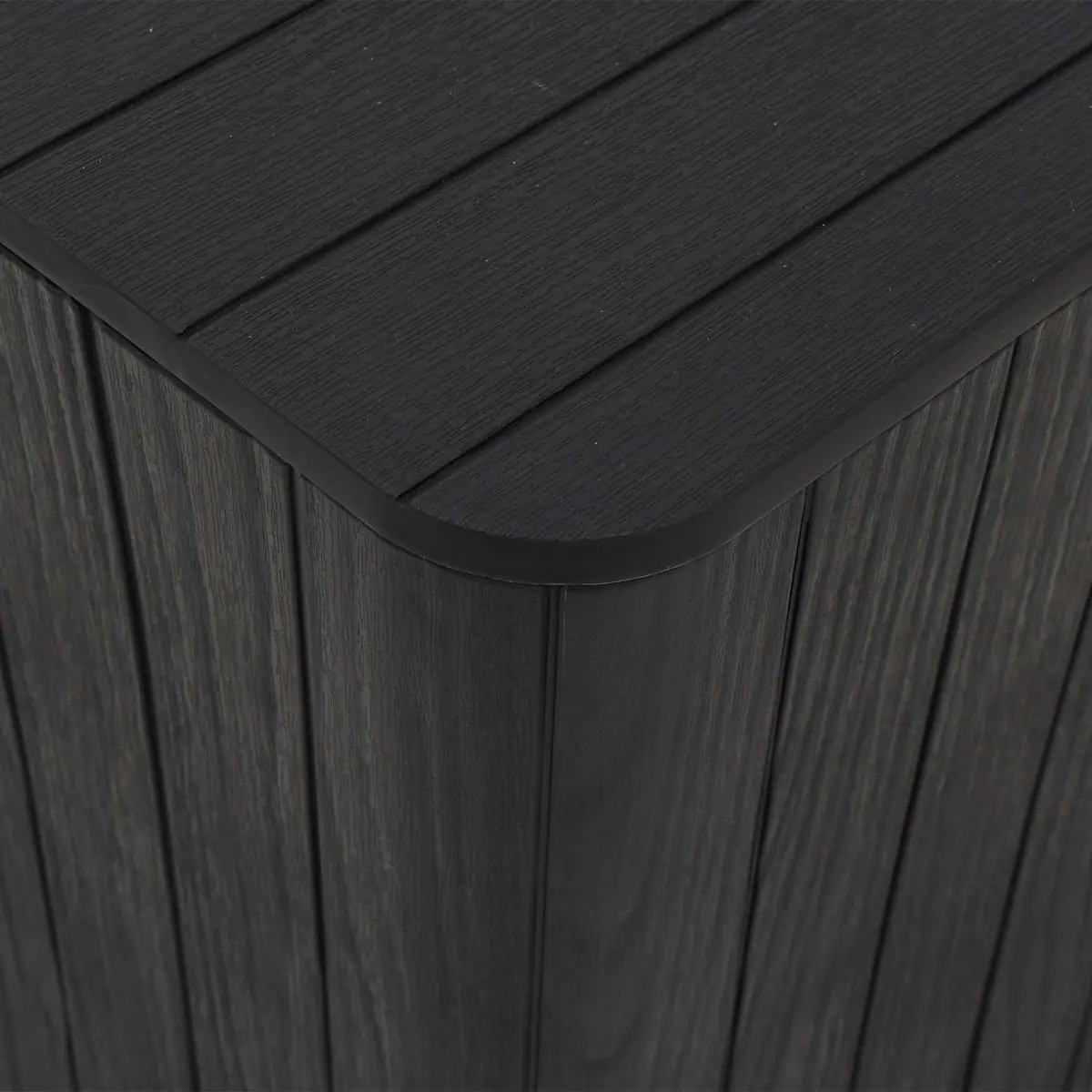Garden Storage Table with Removable Lid Outdoor Patio Furniture Black