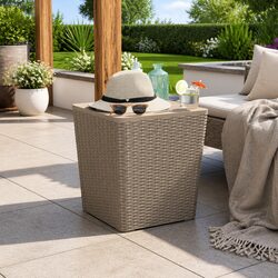 Compact Garden Storage Table with Removable Lid