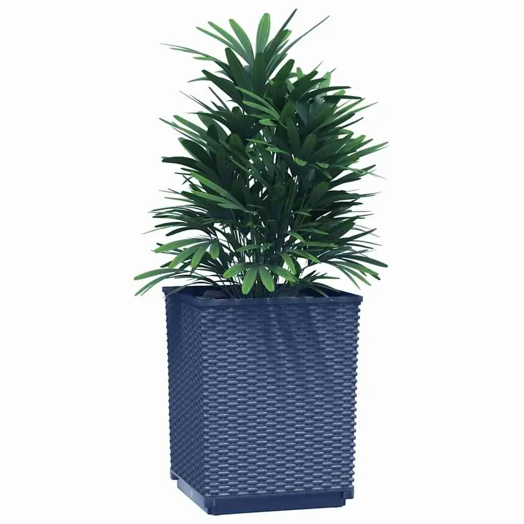 Planters Grey 30 x 30 x 37 cm Durable Outdoor Garden Flower Boxes 4 Piece Set
