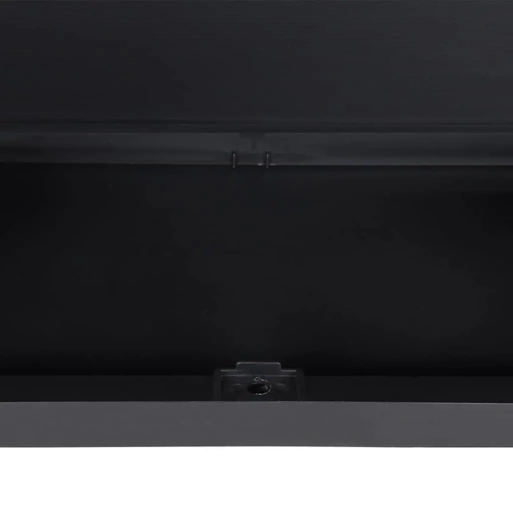 Outdoor Storage Cabinet Adjustable Shelves Lockable Grey Black 65x37x165cm Garden Cupboard