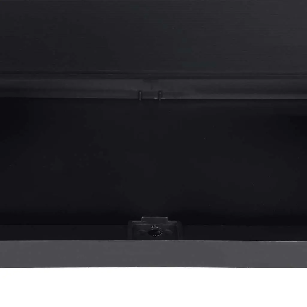Outdoor Storage Cabinet Grey Black 65x37x165cm Lockable Weather Resistant Adjustable Shelving