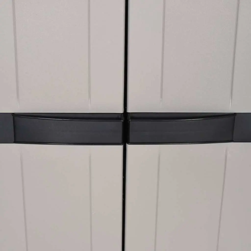 Outdoor Storage Cabinet Grey Black Weather-Resistant Organiser