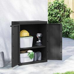 Compact and Sturdy Outdoor Storage Cabinet 65x37x85cm