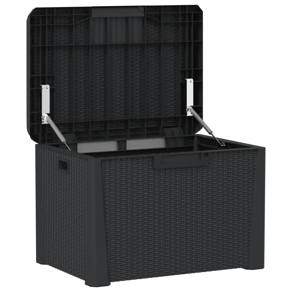 125L Garden Storage Box with Rattan Look