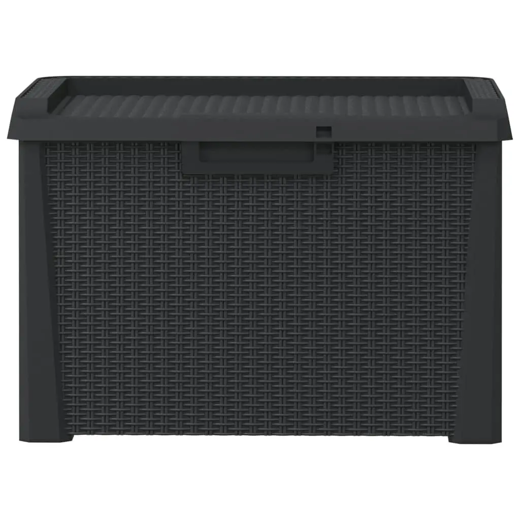 125L Garden Storage Box with Rattan Look