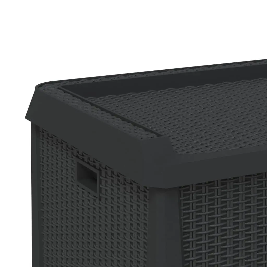 125L Garden Storage Box with Rattan Look