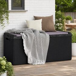 Compact Garden Storage Box with Comfortable Seat Cushion