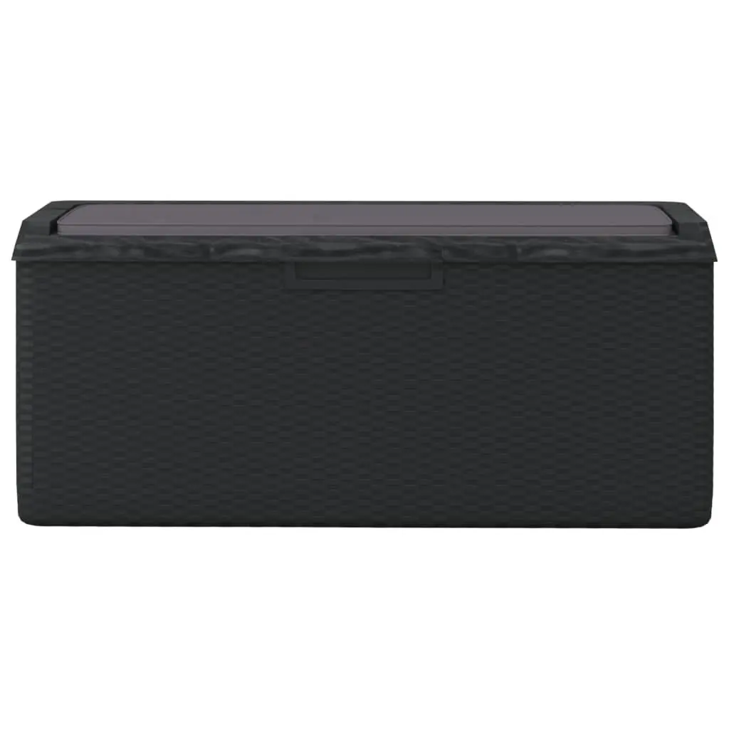 Garden Storage Box Anthracite 350L Weather Resistant with Seat Cushion