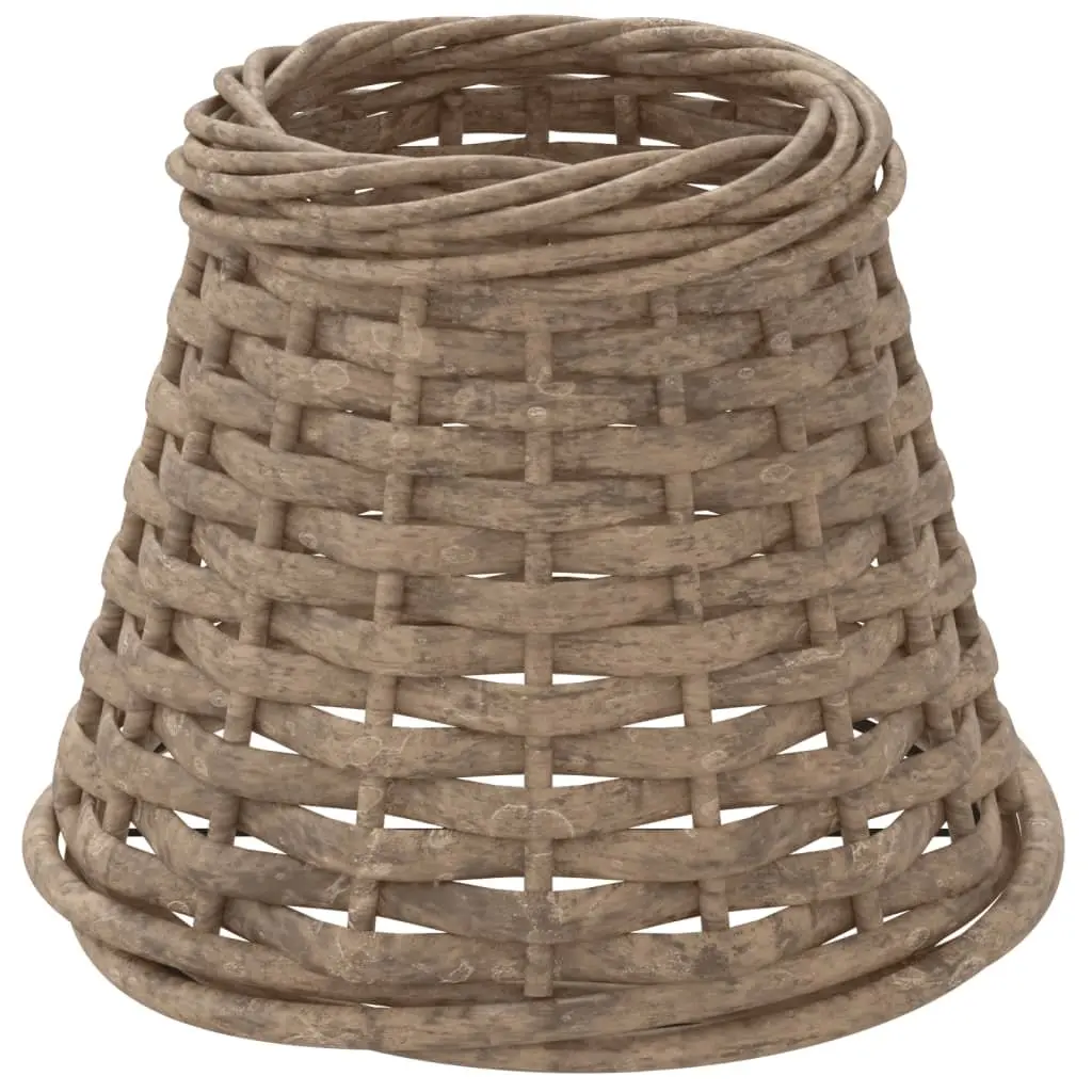 Wicker Lamp Shade Brown 15cm Diameter Handcrafted Natural Lighting Accessory